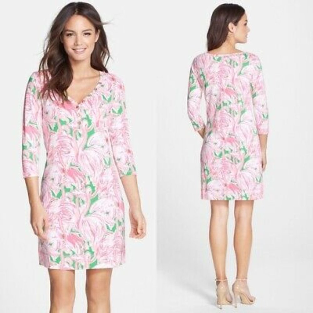 NWOT Lilly Pulitzer Pink Colony Palmetto Dress Size XXS